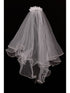 Kids Dream Girls White Flower Comb Communion Flower Girl Veil - SophiasStyle.com